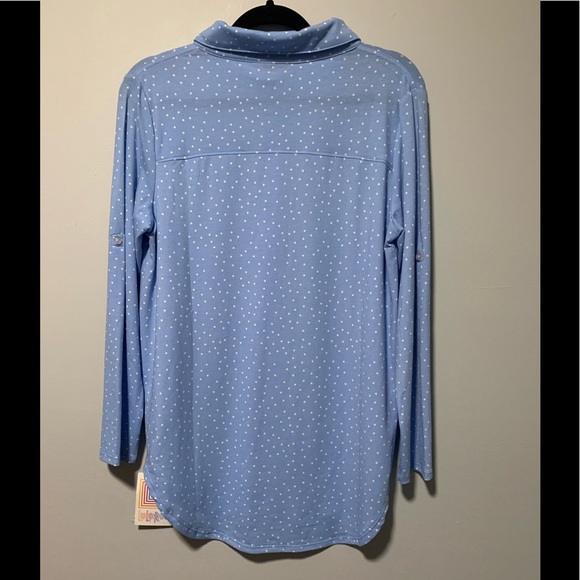 NWT  LuLaRoe Valentina Button Down Top Sz M - Picture 2 of 5